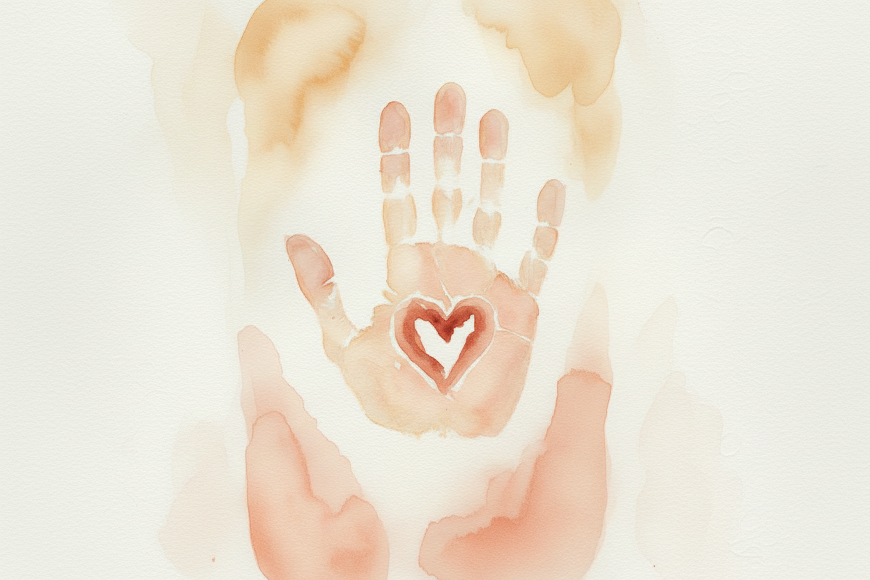 Jesus Handprint - Landscape Crop