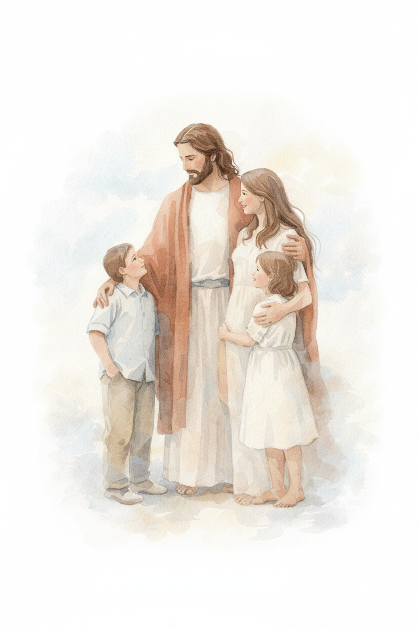 Jesus with a Family